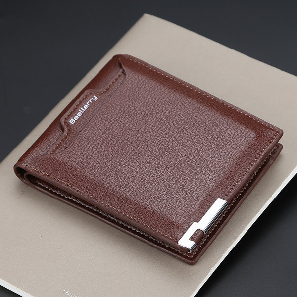 Vīriešu ādas maks ar kredītkartes nodalījumu