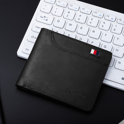 Vīriešu eko ādas maks ar izšuvumu