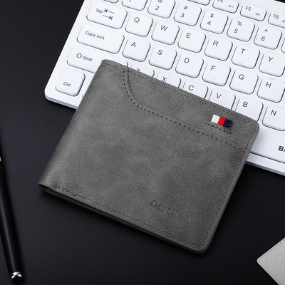 Vīriešu eko ādas maks ar izšuvumu