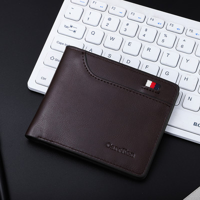 Vīriešu eko ādas maks ar izšuvumu