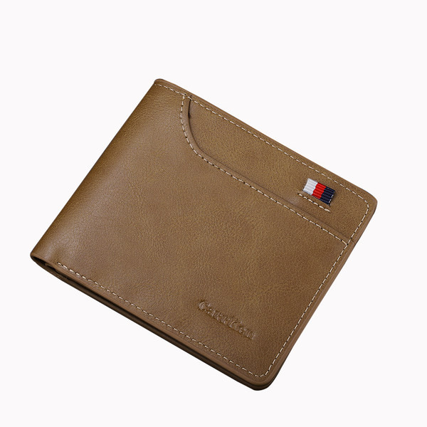 Vīriešu eko ādas maks ar izšuvumu