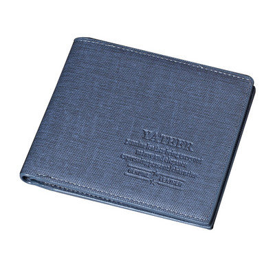 Мъжки портфейл с надпис от текстил