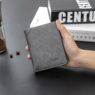 Vīriešu eko ādas maks ar monētu kabatu