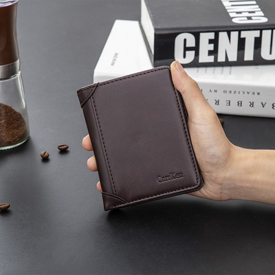 Vīriešu eko ādas maks ar monētu kabatu