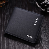 Jauna modeļa vīriešu maks ar metāla elementu