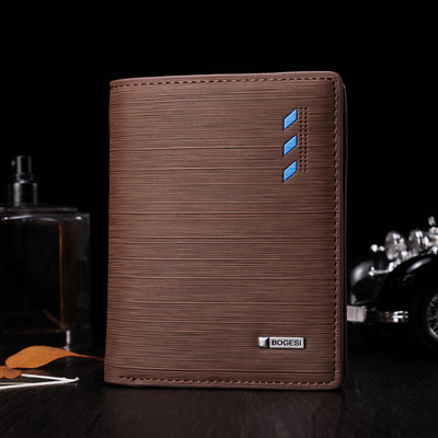 Jauna modeļa vīriešu maks ar metāla elementu