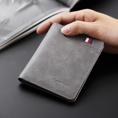 Férfi eco bőr pénztárca hímzéssel