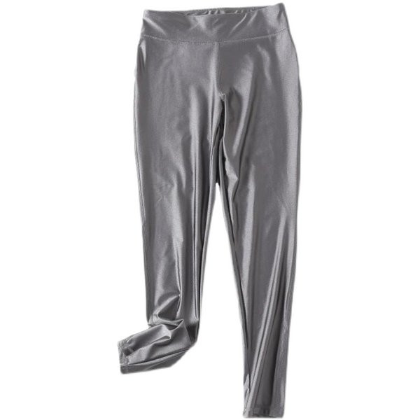 Дълъг клин с висока талия и лъскав ефект