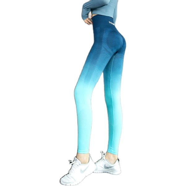 Sieviešu sporta legingi ar uzrakstu un elastīgu jostasvietu