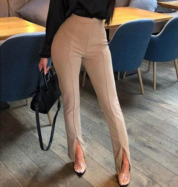 Moderni sieviešu legingi ar šķēlumiem