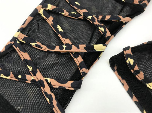 Γυναικείες κολάν με τούλι και κορδόνια - animal print