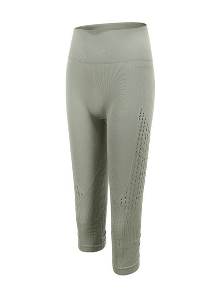 Kõrge vöökohaga ja 7/8 pikkusega naiste sportlikud retuusid