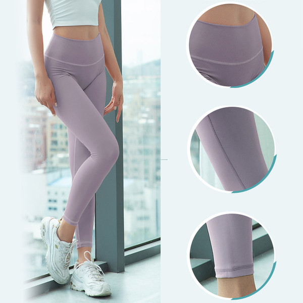 Γυναικείο μονόχρωμο μοντέλο κολάν με ψηλή μέση - σε πολλά χρώματα