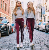 Γυναικείο κολάν με πλαϊνή μπορντούρα