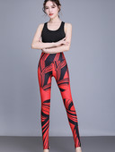 Sieviešu sporta legingi ar augstu vidukli