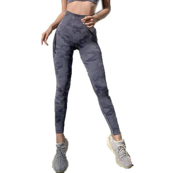 Női hosszú terepszínű leggings, magas derékkal