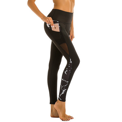 Sieviešu sporta legingi ar augstu vidukli - pieguļošs modelis