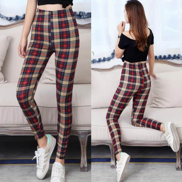 Női alkalmi leggings virágos motívumokkal