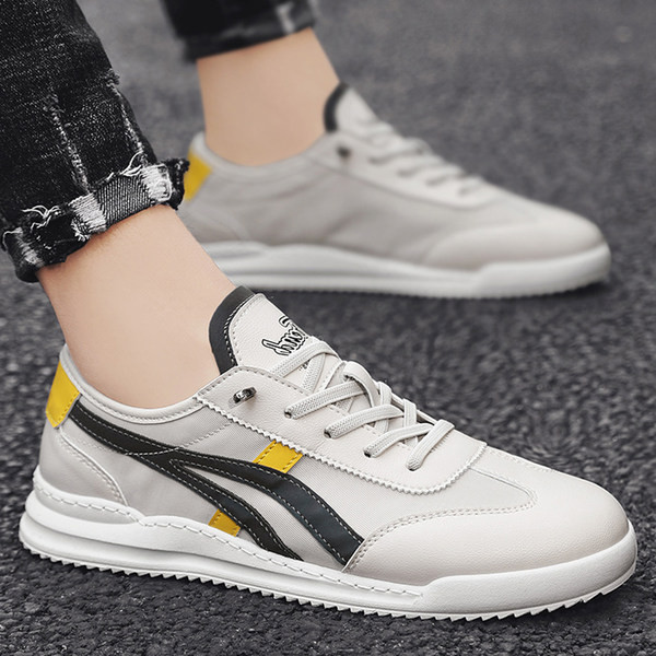 Ikdienas vīriešu kedas ar mežģīnēm baltā krāsā