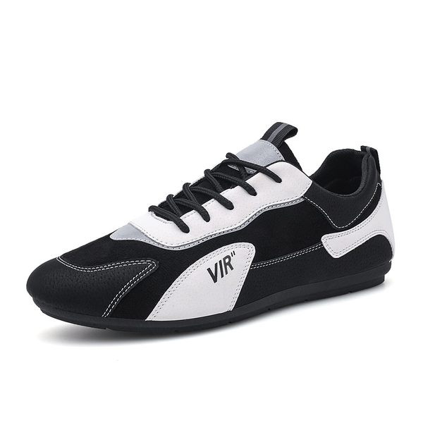 Vīriešu vasaras kedas ar plakanām zolēm un šņorēm