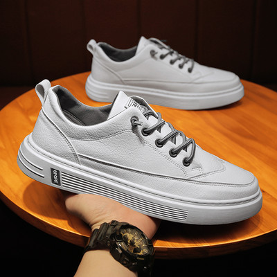 Ikdienas vīriešu kedas ar mežģīnēm un plakanu zoli