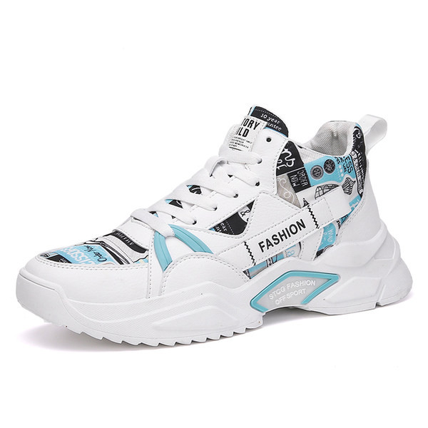 Modernas vīriešu kedas ar aplikāciju - eko āda