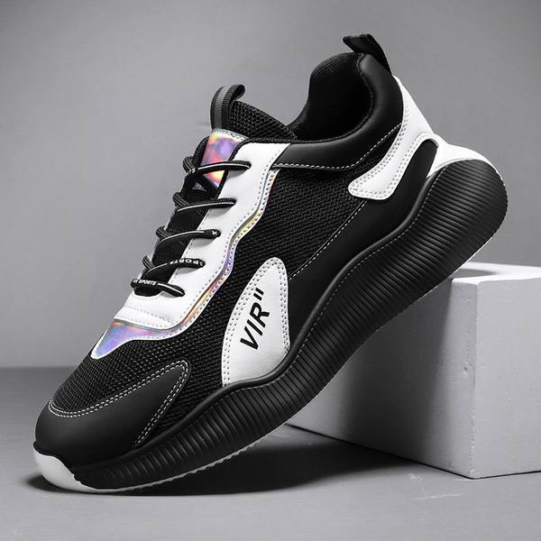 Vīriešu eko ādas kedas ar uzrakstu un šņorēm