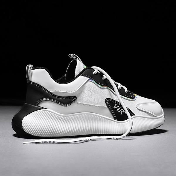 Vīriešu eko ādas kedas ar uzrakstu un šņorēm