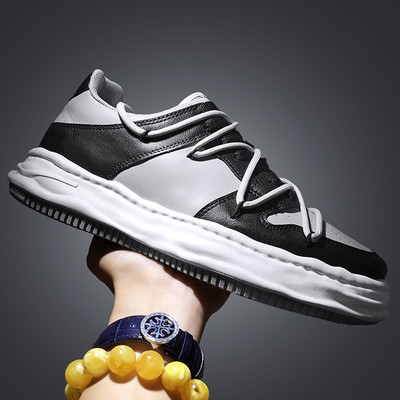 Ανδρικά αθλητικά παπούτσια άνοιξη-φθινόπωρο από οικολογικό δέρμα σε διάφορα χρώματα