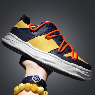 Ανδρικά αθλητικά παπούτσια άνοιξη-φθινόπωρο από οικολογικό δέρμα σε διάφορα χρώματα