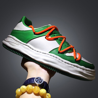 Ανδρικά αθλητικά παπούτσια άνοιξη-φθινόπωρο από οικολογικό δέρμα σε διάφορα χρώματα