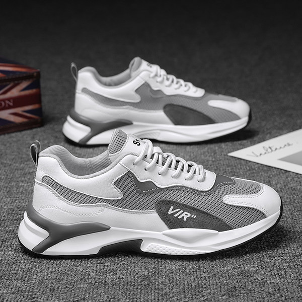 Ikdienas vīriešu kedas no eko ādas un sieta