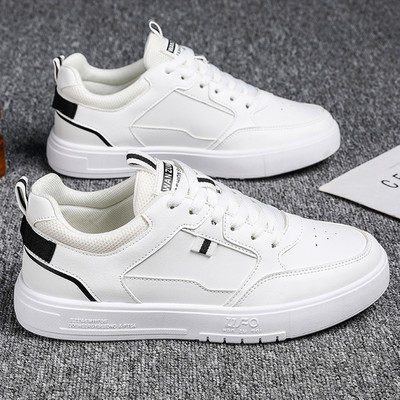 Jauns vīriešu kedu modelis no eko ādas ar šņorēm un plakanu zoli