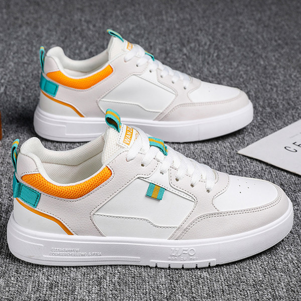 Jauns vīriešu kedu modelis no eko ādas ar šņorēm un plakanu zoli