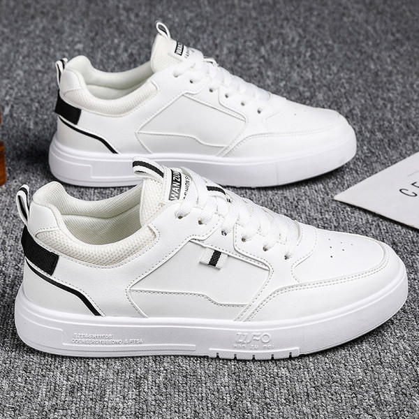 Jauns vīriešu kedu modelis no eko ādas ar šņorēm un plakanu zoli