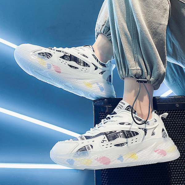 Jauns vīriešu krāsainu kedu modelis ar biezām zolēm