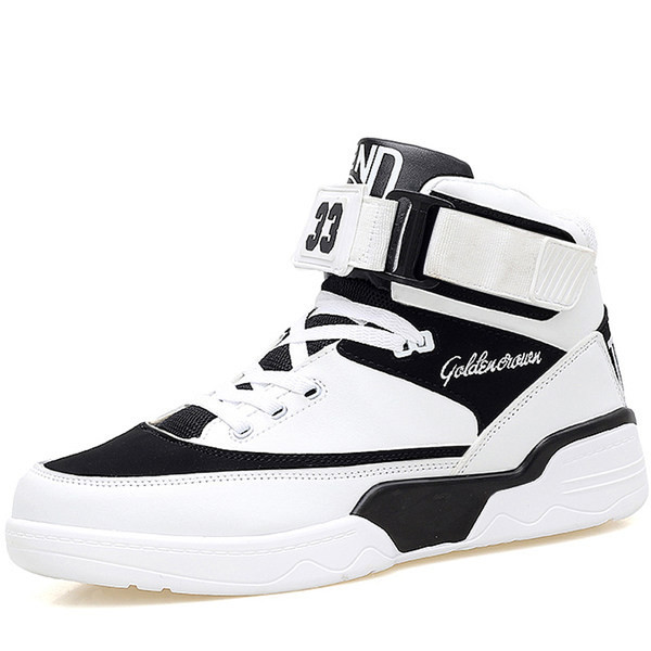 Vīriešu augstās kedas ar velcro aizdari un uzrakstu