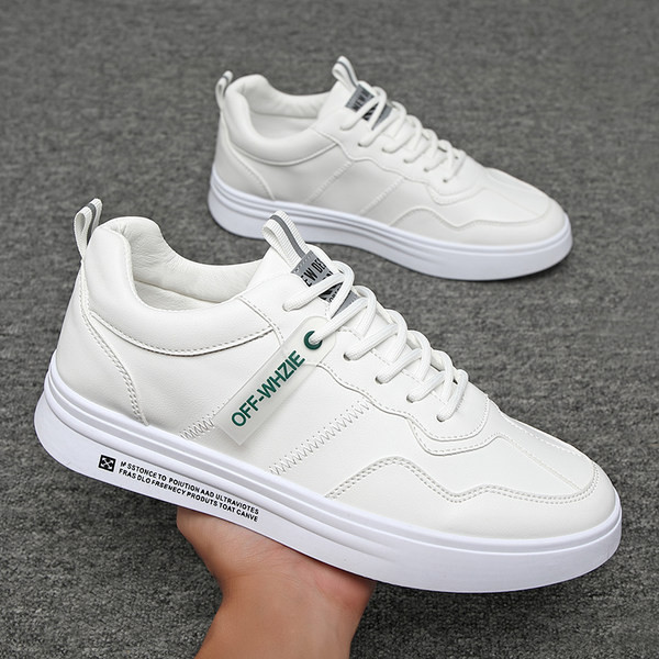 Jauns vīriešu ādas kedu modelis ar plakanu zoli trīs krāsās