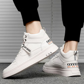 Jauns augsto vīriešu kedu modelis no eko ādas trīs krāsās