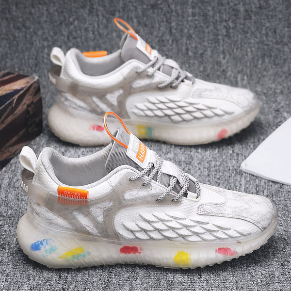 Alkalmi férfi tornacipő légáteresztő anyagból három színben