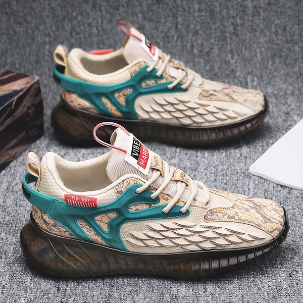 Alkalmi férfi tornacipő légáteresztő anyagból három színben