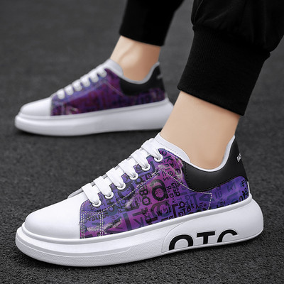 Jauns vīriešu kedu modelis ar apdruku baltā un melnā krāsā