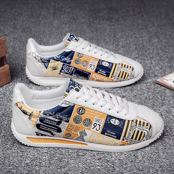 Jauns vīriešu kedu modelis ar krāsainu rakstu