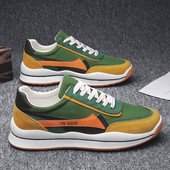 Vīriešu mākslīgās ādas kedas ar uzrakstu - jauns modelis