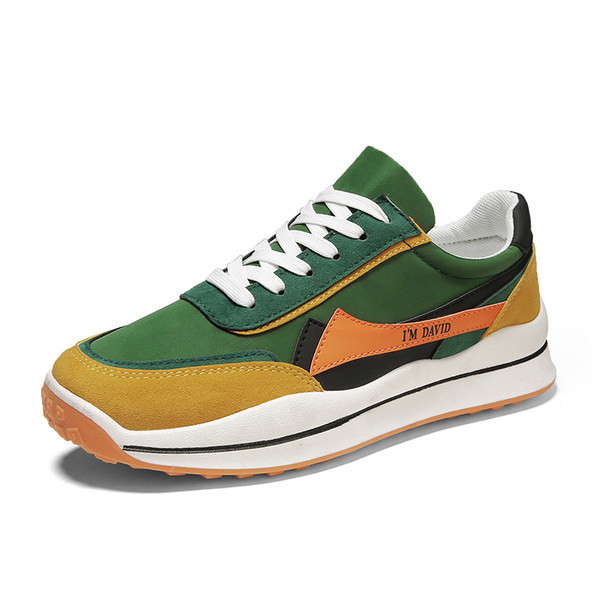 Vīriešu mākslīgās ādas kedas ar uzrakstu - jauns modelis