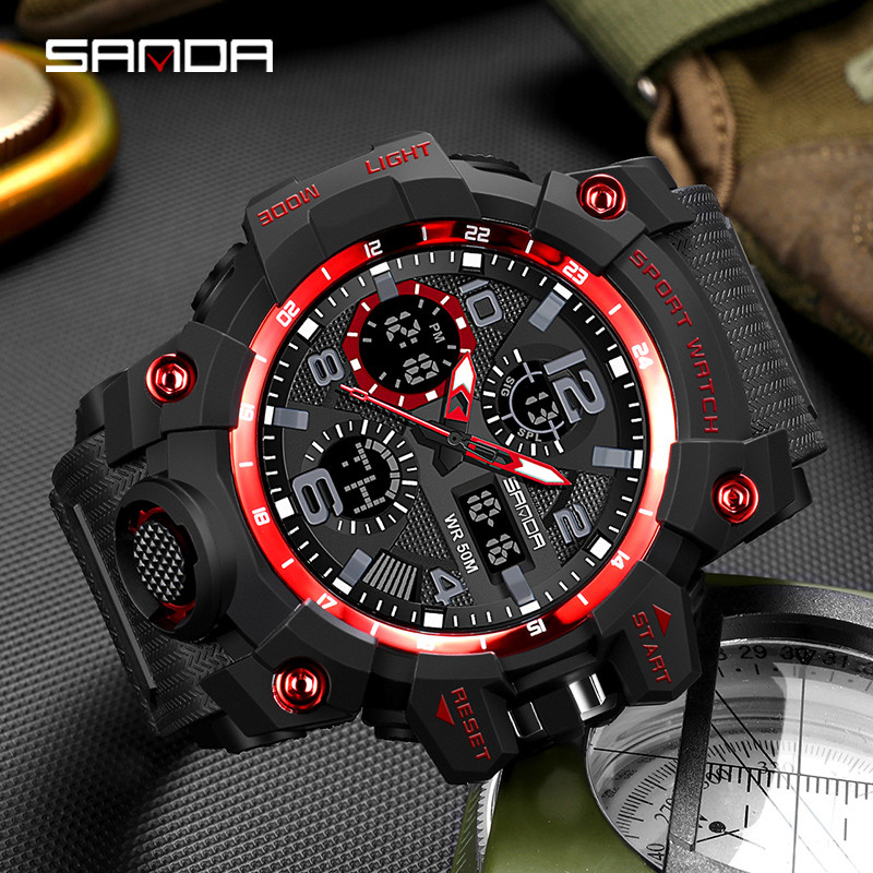 Kasdienis sportinis laikrodis vyrams - atsparus vandeniui