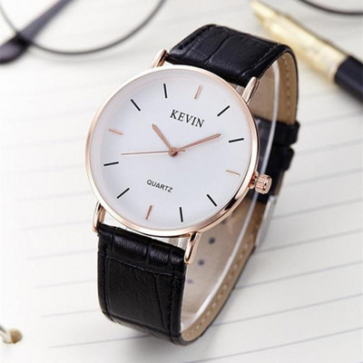 Moderns ādas pulkstenis vīriešiem un sievietēm