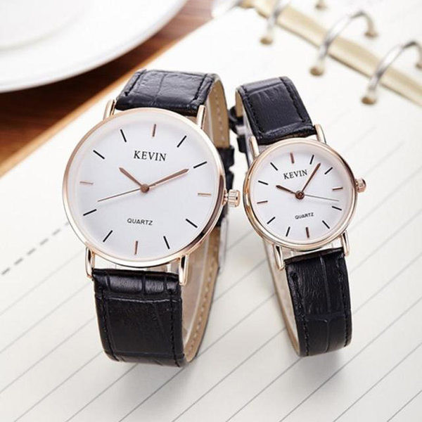 Moderns ādas pulkstenis vīriešiem un sievietēm