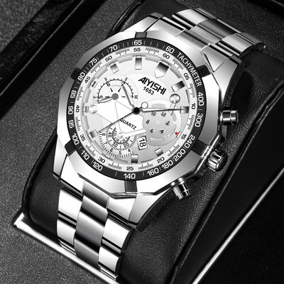 Moderns vīriešu pulkstenis ūdensizturīgs