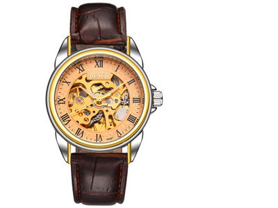 Vīriešu mehāniskais pulkstenis divās krāsās